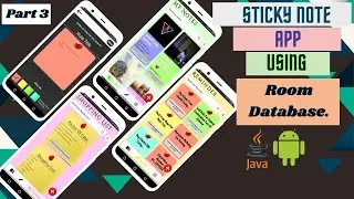 Sticky Notes App Android Studio | Room Database Android | Note App Android Studio | Room Database