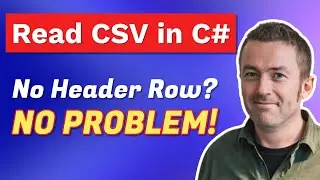 Read CSV in C# with No Headers, Semicolon Delimiters | CsvHelper Tutorial (part 3)