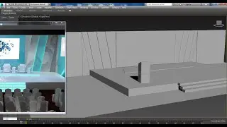 3dsmaxtutorials, Tutorial on 3D Modeling,Texturing & Lighting a Conference Stage in 3dsmax Vray