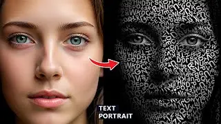 How to make Typo Portrait effect in Photoshop   Tutorial for beginners