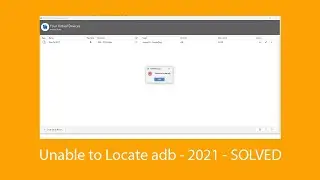 Unable to locate ADB in Android Studio | 2021 | Error