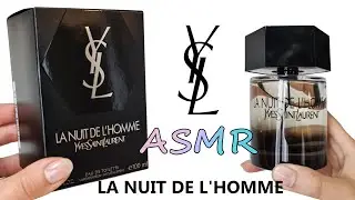 ASMR UNBOXING YSL YVES SAINT LAURENT LA NUIT DE L'HOMME  ORIGINAL SOUND