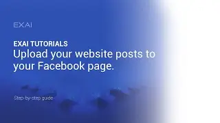 Upload your posts from your website to your Facebook page.