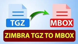 Zimbra TGZ to MBox Converter  | How to convert Zimbra TGZ to Mbox files through this video tutorial