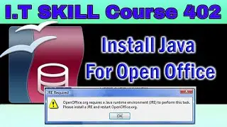 How to Install JRE in OpenOffice | [FIXED] OpenOffice requires a Java runtime environment-I.T Skill