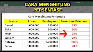 Cara Menghitung Persentase di Excel