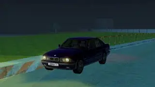 Black Russia blue BMW M5E34