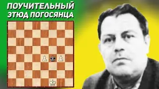 Поучительный шахматный этюд. Эрнест Погосянц, 1970 год. Шахматная композиция. Шахматные этюды