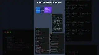 Card Shuffle On Hover With HTML and CSS | 