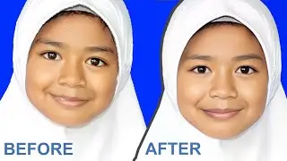 CARA EDIT FOTO WAJAH MIRING MENJADI SIMETRIS DENGAN PHOTOSHOP