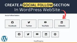 How to Create a social follow button in Wordpress using kadence Blocks