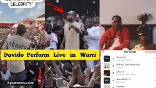 Davido Meets Tompolo For The First Time As He Performed During The Amaseikumor Festival, Wizkid Ayra