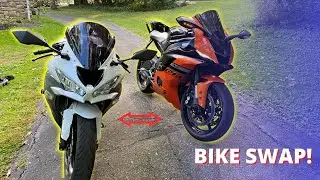 Yamaha R6 Vs. Kawasaki ZX6R *FIRST QuickShifter* (BIKE SWAP)