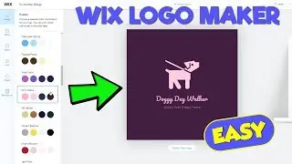 How to Create a LOGO with WIX LOGO MAKER - (EASY)