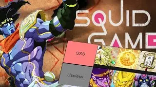 Ranking JOJO STANDS best for SQUID GAME (SC) | 오징어 게임 Jojo's Bizarre Adventure