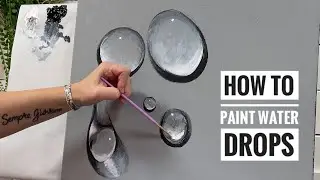 EASY! HOW To Paint WATER DROPS 💦