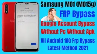 Samsung M01 (M015g) Frp Bypass l Google Account Bypass Android 10Q Without Pc No Need Any App