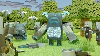 Warden vs Raid (Minecraft Animation)