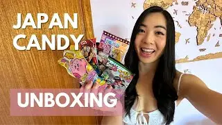Trying Japanese candy and snacks!!! (JAPAN CANDY BOX)