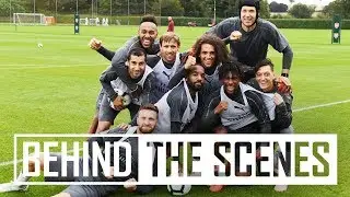 Shooting practice and a training match | Behind the scenes