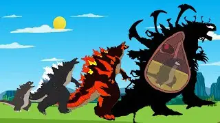 EVOLUTION of GODZILLA vs KONG : Venomzilla vs Kongzilla - Size Comparison Godzilla Animation Cartoon