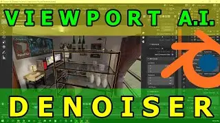 Blender Cycles Real Time Viewport AI Denoiser Test