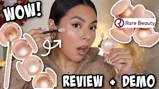 NEW!!! RARE BEAUTY POSITIVE LIGHT SILKY TOUCH ✨HIGHLIGHTERS✨  REVIEW + DEMO + SWATCHES (WORTH IT?)