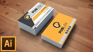 How to Create Business Card in illustrator CC || Professional Visiting Card Design Tutorial