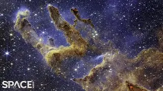 Wow! Pillars of Creation as seen by the James Webb Space Telescope | 4K Zoom-in