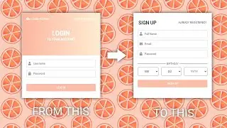 How To Create A Switching Sign Up & Login Form Using JavaScript (with Animation)