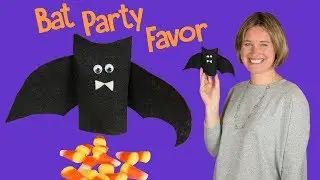 How to Make a Bat Party Favor | Halloween Crafts for Kids