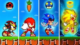 Super Mario Bros. but Sonic Has MORE Custom Mario All Power-Up!