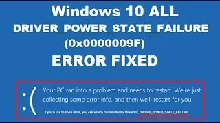 How to Fix Driver Power State Failure Windows 10