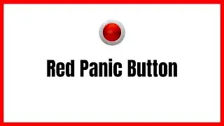 Red Panic Button: Emergency Alert App