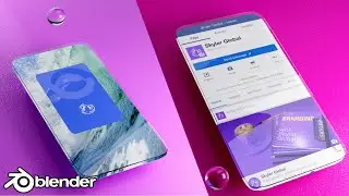 Blender Social Media liquid Scroll Effect Animation in Blender 2.83 Tutorial (Using Dynamic Paint )