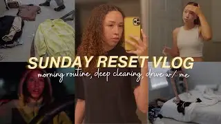 Sunday Reset Vlog ♥ *productive* morning routine, deep cleaning, laundry & more!