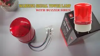 Industrial Tower Strobe LED Light with Buzzer Siren AC 110 and 220V and DC 12 and 24V