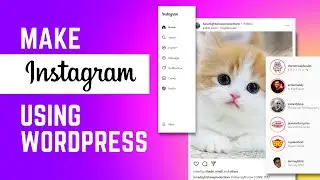 Announcement ! I'll create Instagram web using WordPress. Daily Livestream