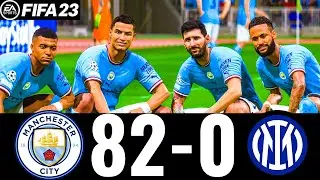 FIFA 23 - Manchester City 82-0 Inter Milan | UEFA Champions League  Final | PS5™ Gameplay [4K60]