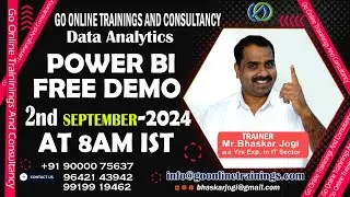 New Data Analytics using Power BI Online batch starts on September 2nd, 2024 @8 AM IST |Bhaskar Jogi