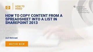 How to copy content from a spreadsheet into a list in SharePoint 2013