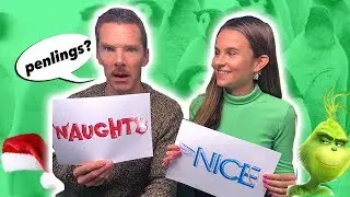 Benedict Cumberbatch plays Naughty or Nice and still can't say penguin / The Grinch / Lovevie