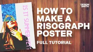 Risograph Poster Tutorial in #Illustrator and #Photoshop