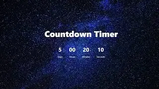 🔴 Build Countdown Timer with Vanilla Javascript  in 20 Minutes [ Javascript Project for Beginners ]