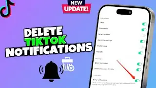 How to delete tiktok notifications