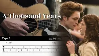 A Thousand Years - Christina Perri - Fingerstyle Guitar TAB Chords