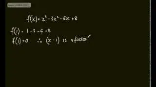 Core 2 - Algebra and Functions (4) Solving Cubic Equations - C2 Maths AS