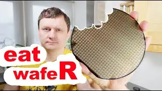 How to eat wafer?