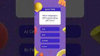 Which language is NOT supported by .NET Core? 