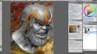 Texture Painting for flattened 3D models using Painter 2017